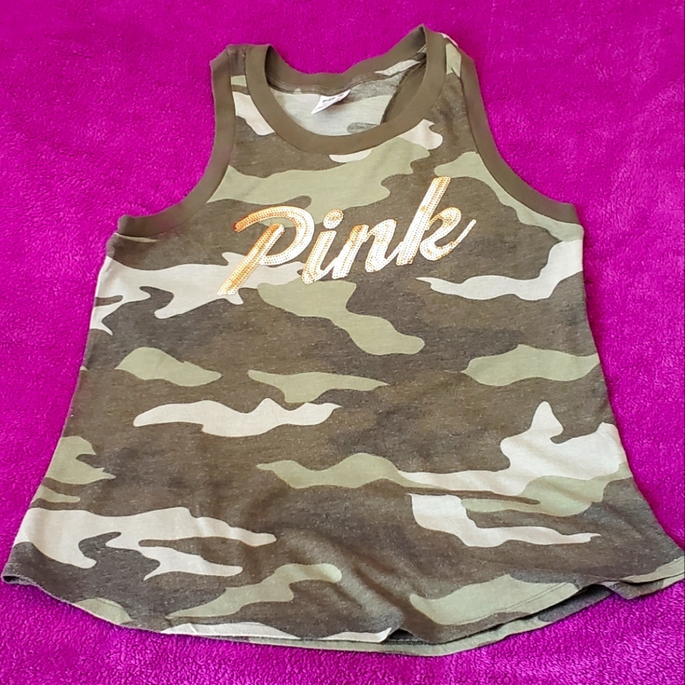 Camo Pink sleeveless top
